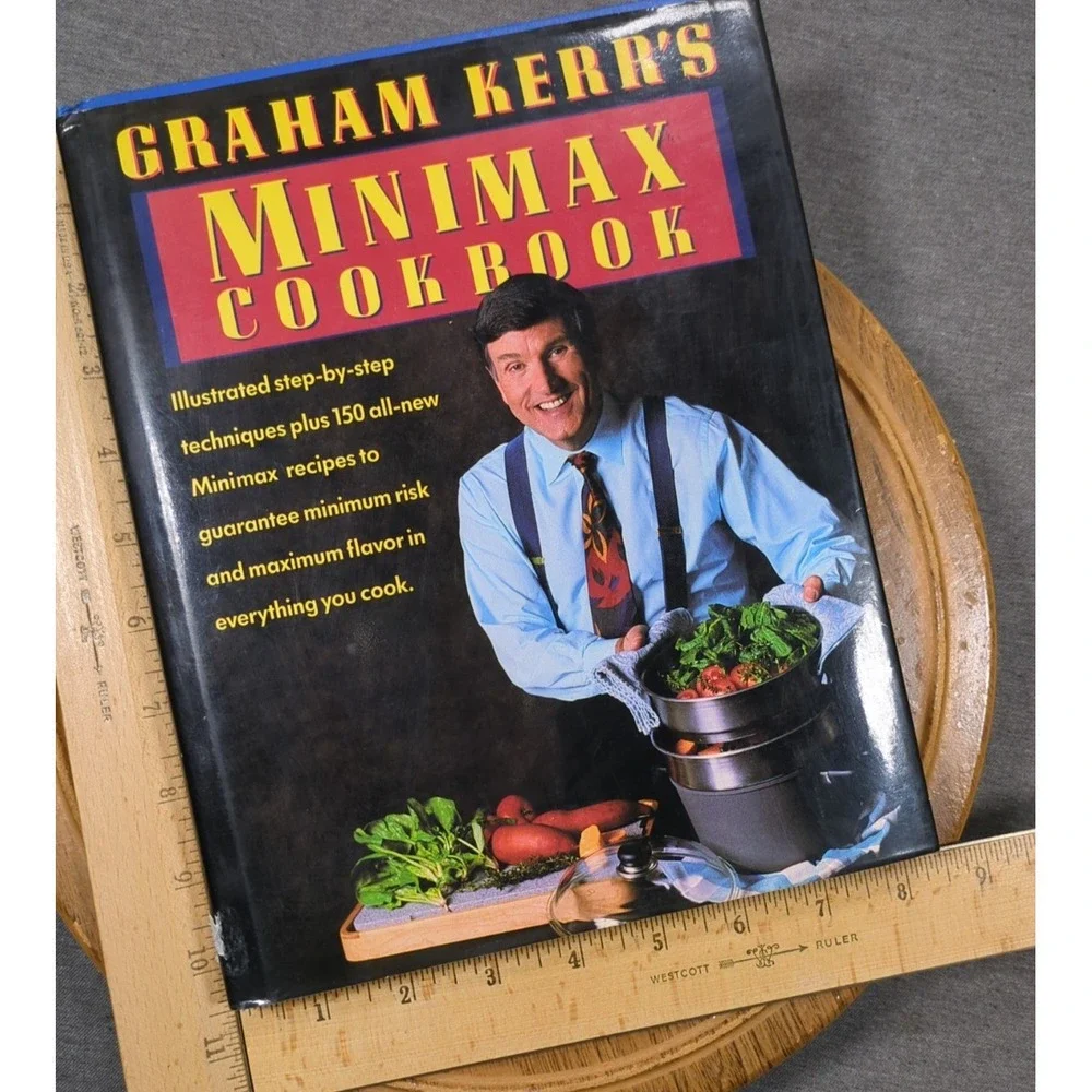 Graham Kerr's Minimax Cookbook 1992‎ Vintage Doubleday Hardcover - VERY GOOD